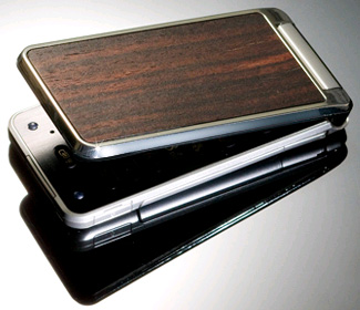 A Cellphone decorated with beautiful Ebony