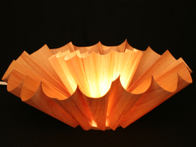 テナージュを使用した照明5（京都工芸繊維大学大学院 工芸科学研究科 デザイン科学専攻グループの修了製作）