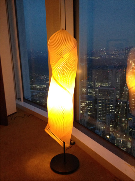 アンダーズ東京のスイートルームの照明にテナージュが採用1